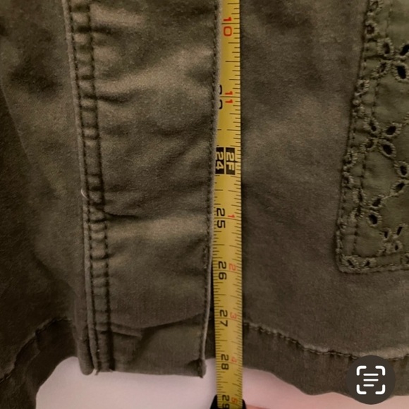 Jessica Simpson lightweight Cotton Jacket.  Army Green.  Size XL. - Picture 10 of 10